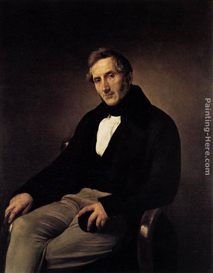 Portrait of Alessandro Manzoni painting - Francesco Hayez Portrait of Alessandro Manzoni art painting